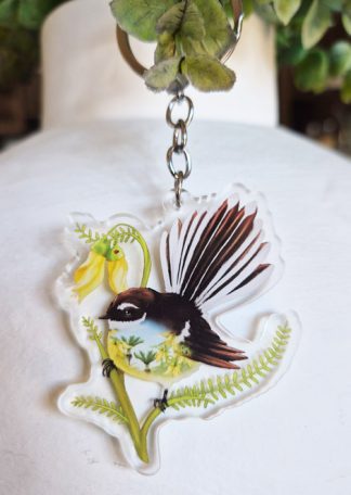*Keychain Fantail NZ-KCHFAN*